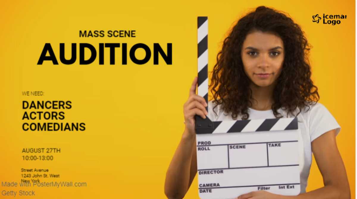 movie audition flyer