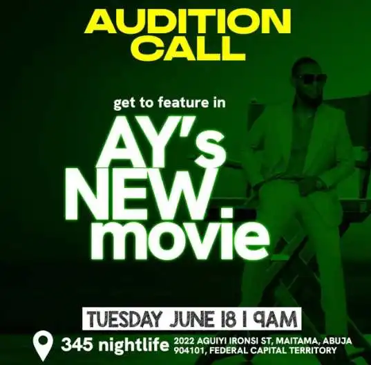 AY’s New Movie – Audition Call