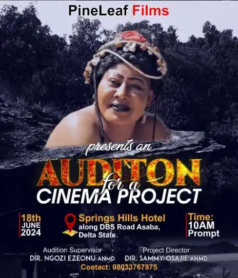 Audition for a cinema project by Pine Leaf Films