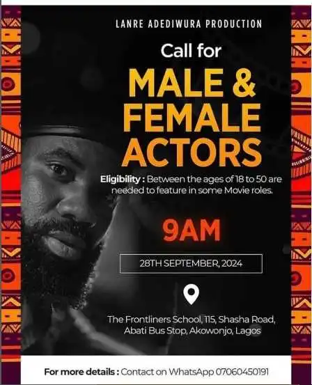 Audition Male and Female Actors